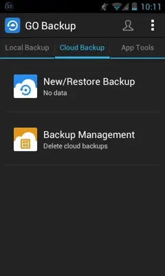 GO Backup android App screenshot 2