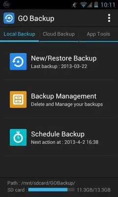 GO Backup android App screenshot 5